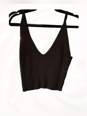 NEW! sweaty rocks black ribbed sweater tank top plus size 3x